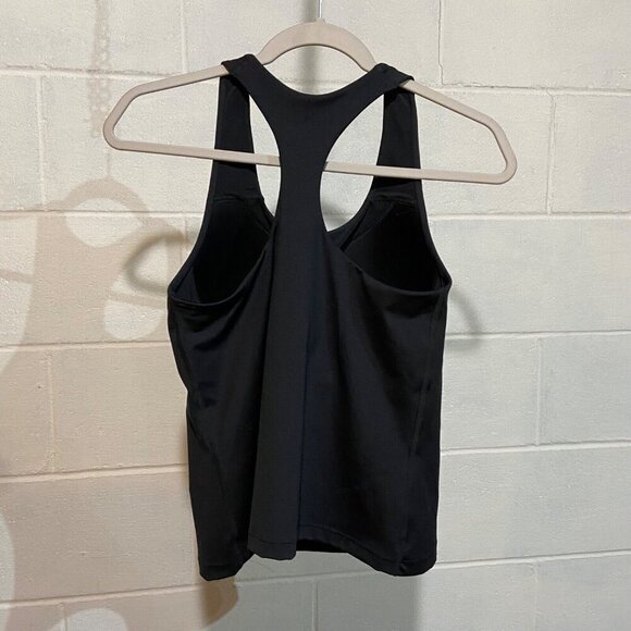 Nike Women's Swoosh Racerback Sports Bra Tank Medium Black Padded Workout NWT - Picture 3 of 11